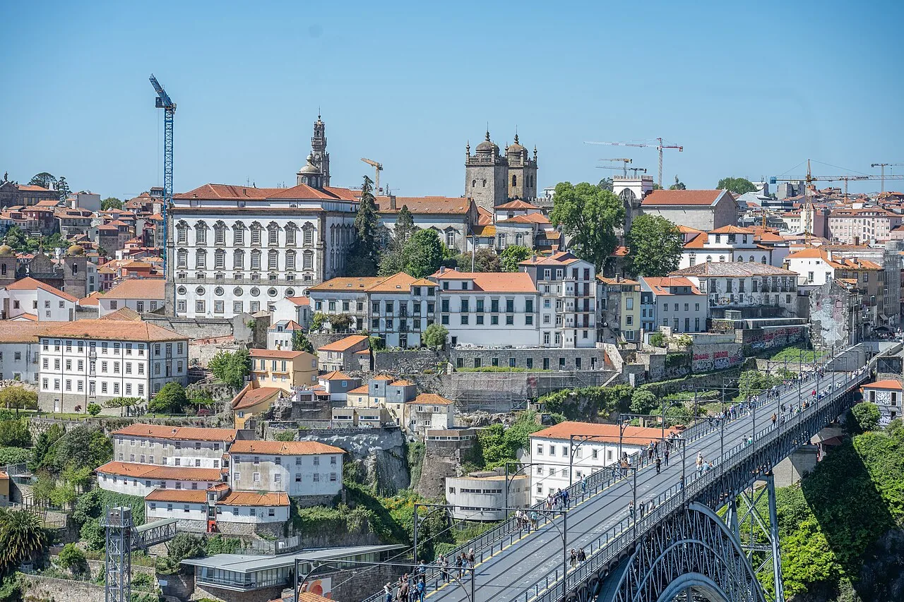 Porto’s Ribeira district and Dom Luís I Bridge above the Douro River